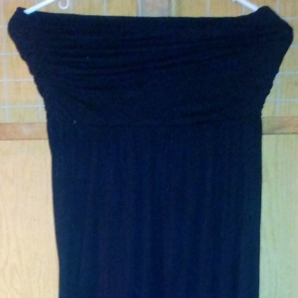 Black halter top dress